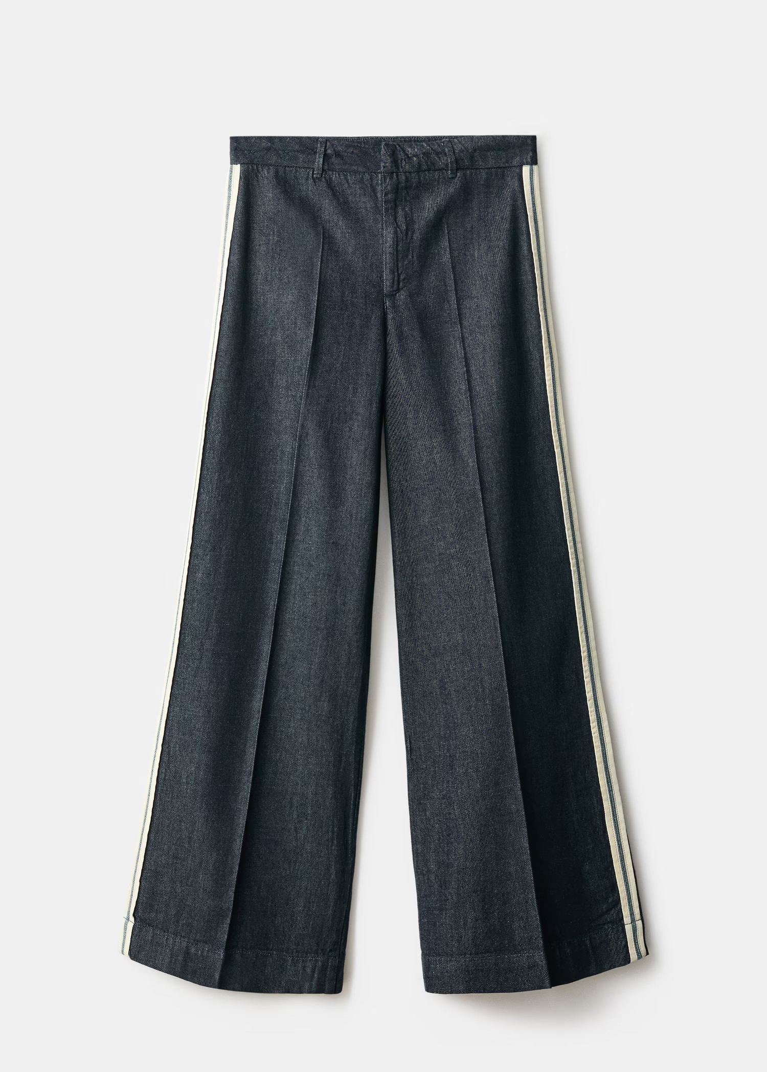 Wide-leg striped jeans | Mango (US/MX/AU)