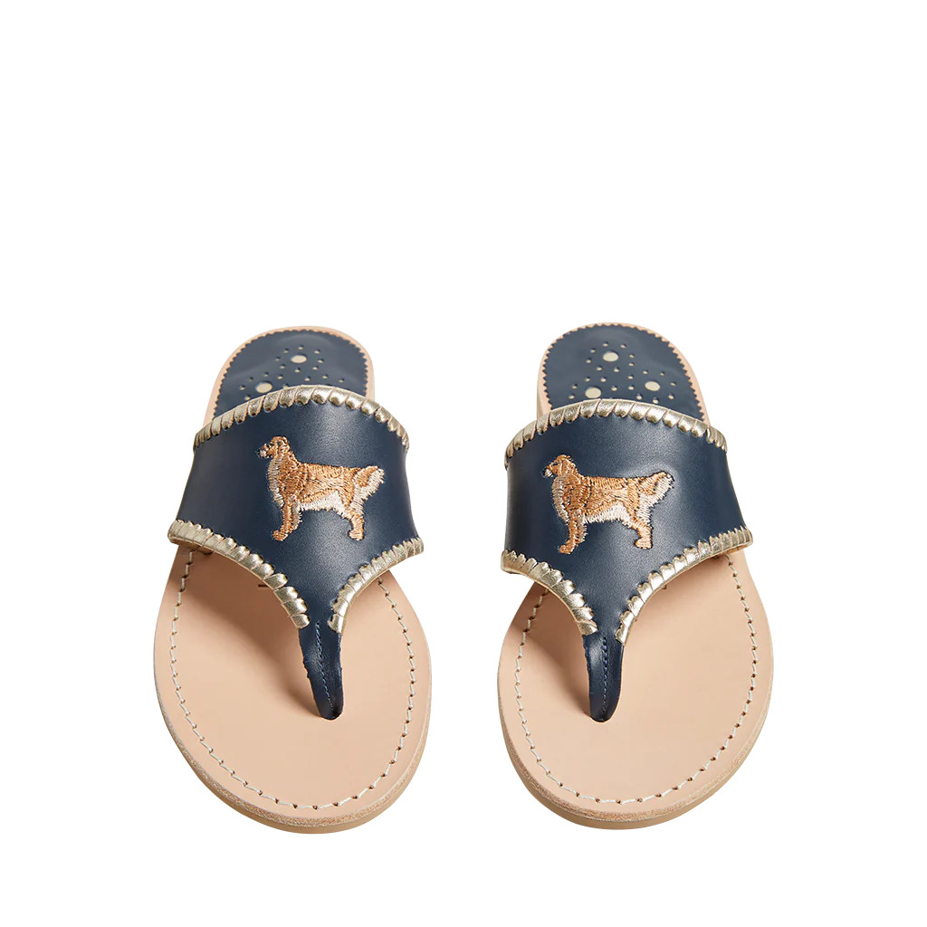 Golden Retriever Embroidered Sandal | Jack Rogers