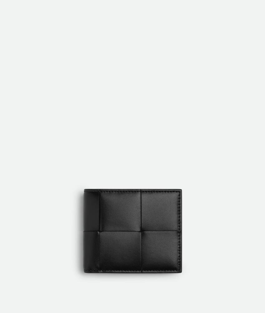 Men's Cassette Bi-Fold Wallet in Black/parakeet | Bottega Veneta US | Bottega Veneta
