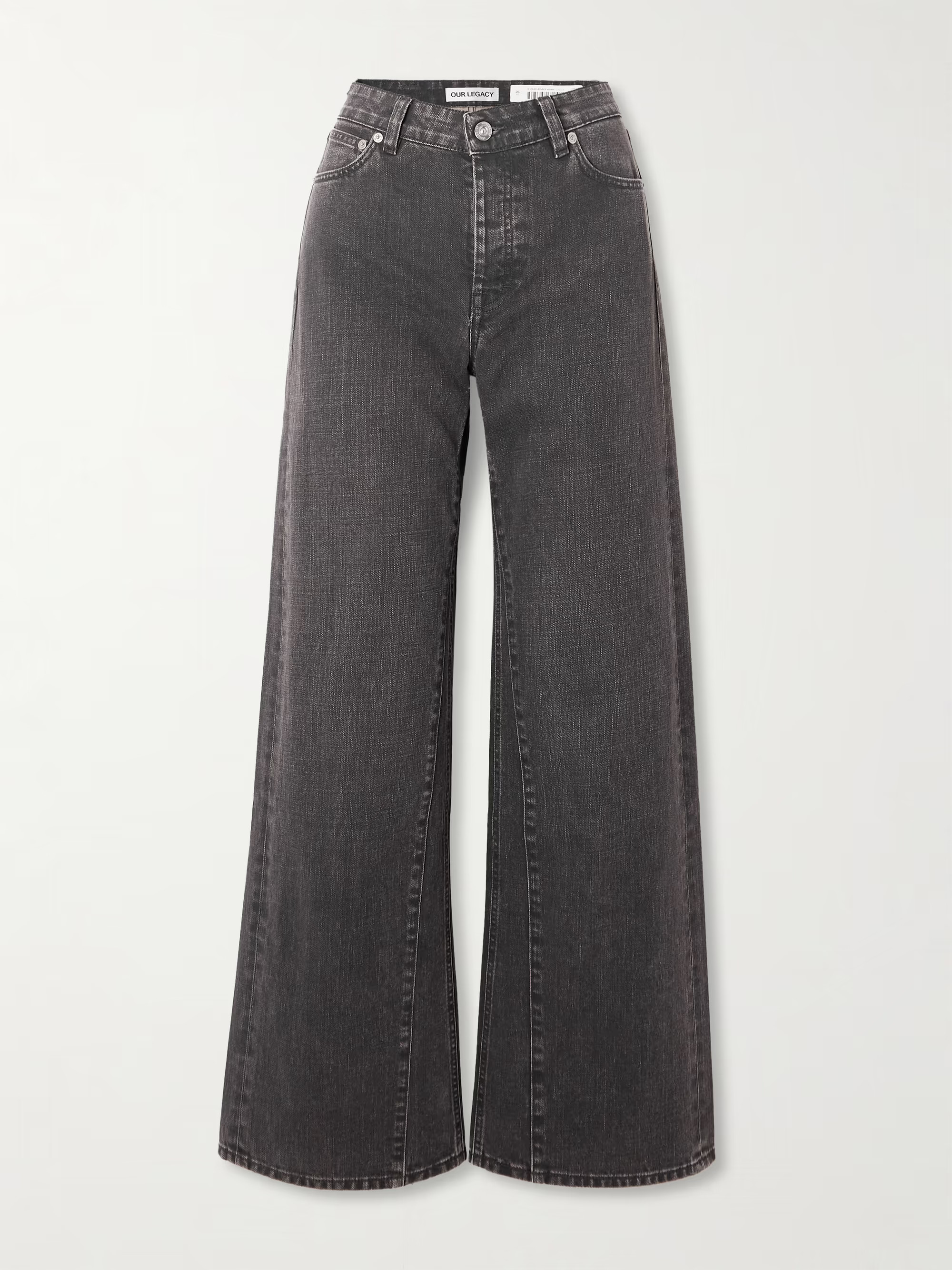 Treble Cut paneled high-rise wide-leg jeans | NET-A-PORTER (US)