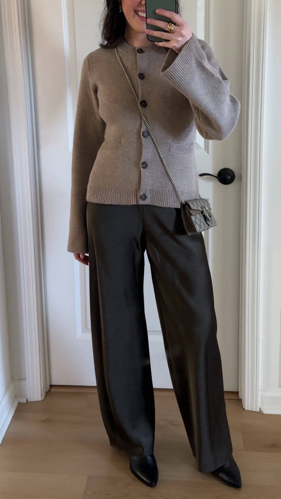 Thanksgiving outfit inspo  Love these satin pants 🤎 

#LTKHoliday #LTKCyberWeek #LTKSaleAlert