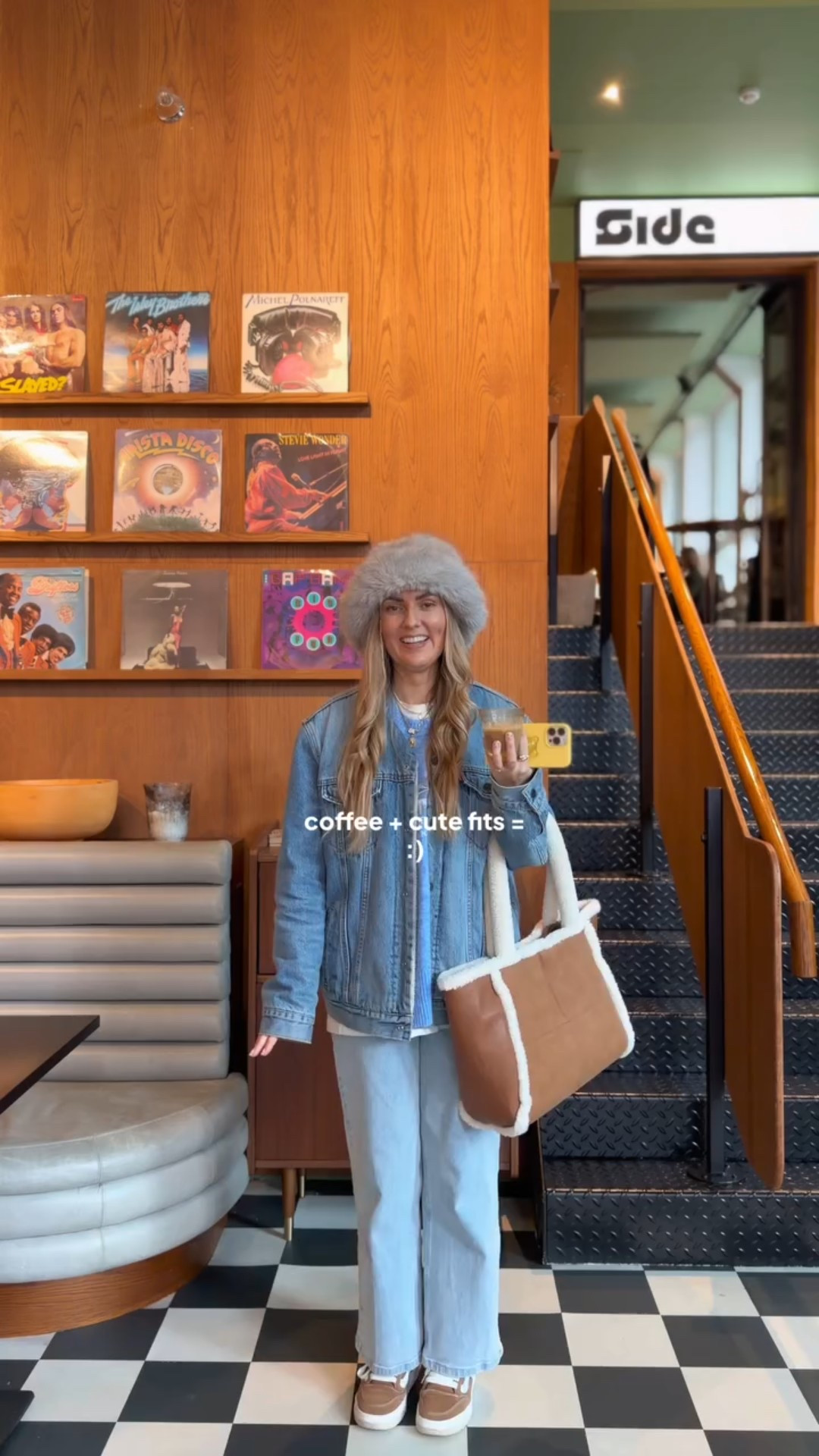 Ep. 3 of Content&Coffee got us heading to @sidestreetmcr for an afternoon of what we do best - coffee , natters & cute photos 🤌🏽 …

just add a side of @noavko + @sophiapathak for the win ✨☕️ 

Girlies please drop your fave coffee spots below cos we need to take this mini series on road 🤙🏽 

#mumstyle #fitcheck #coffeeshop #ootduk #ootd