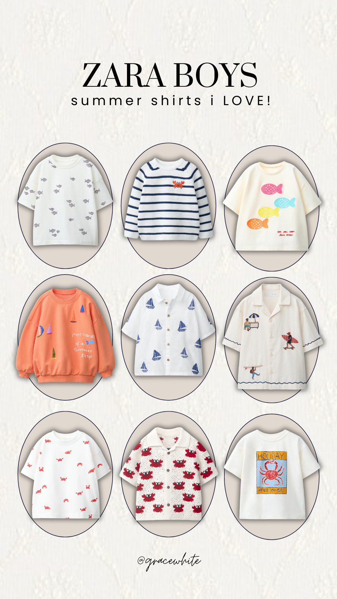 Zara boys summer shirts!

zara, zara boys, zara kids shirts, summer line, tropical vacay, vacation shirts for boys, boy mom, grace white 

 #LTKmomlife #LTKBaby #LTKKids