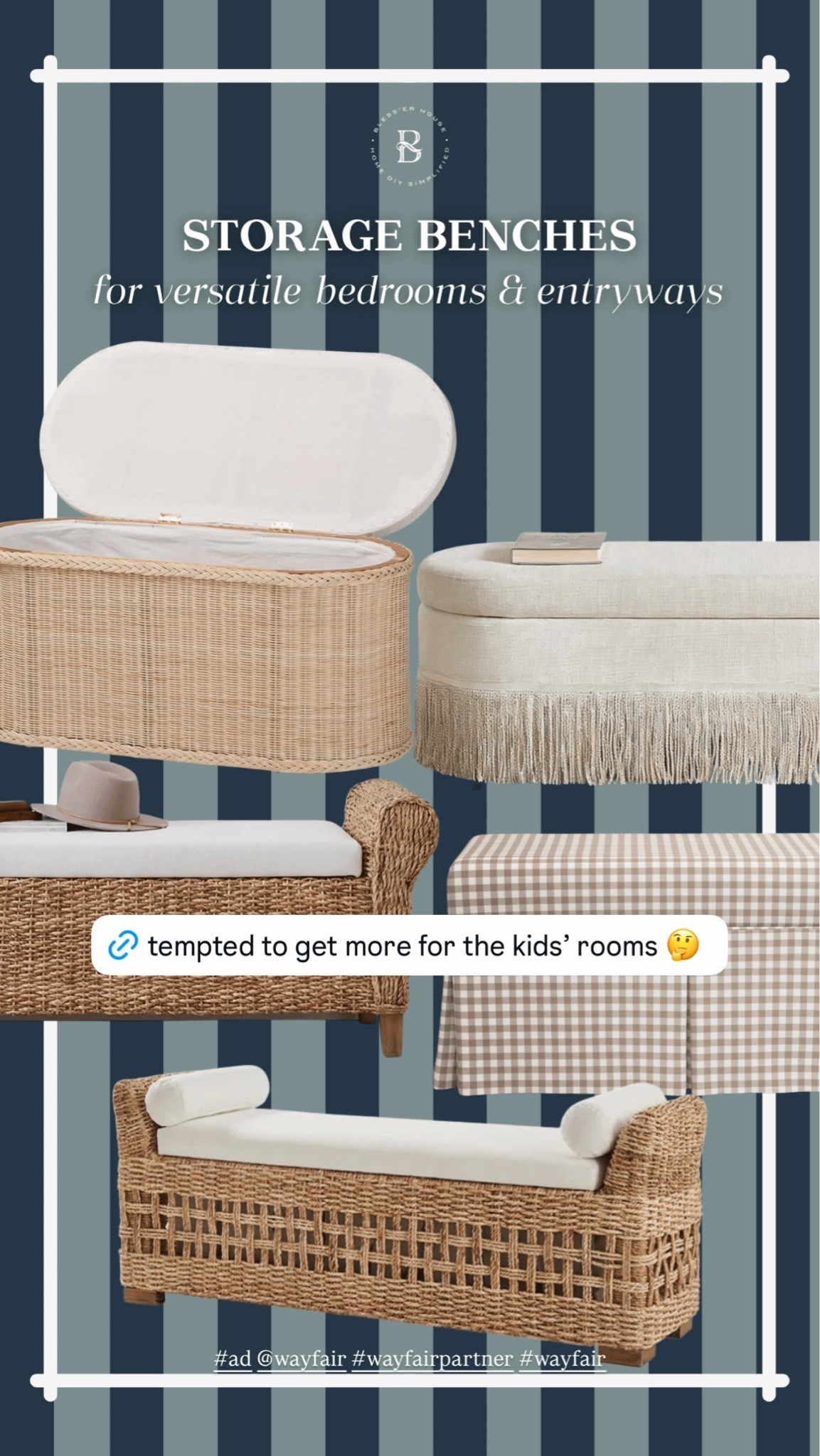 One thing about me: If there’s a way to hide storage, I’m gonna do it. #ad #wayfairpartner #wayfair @Wayfair

#LTKHome