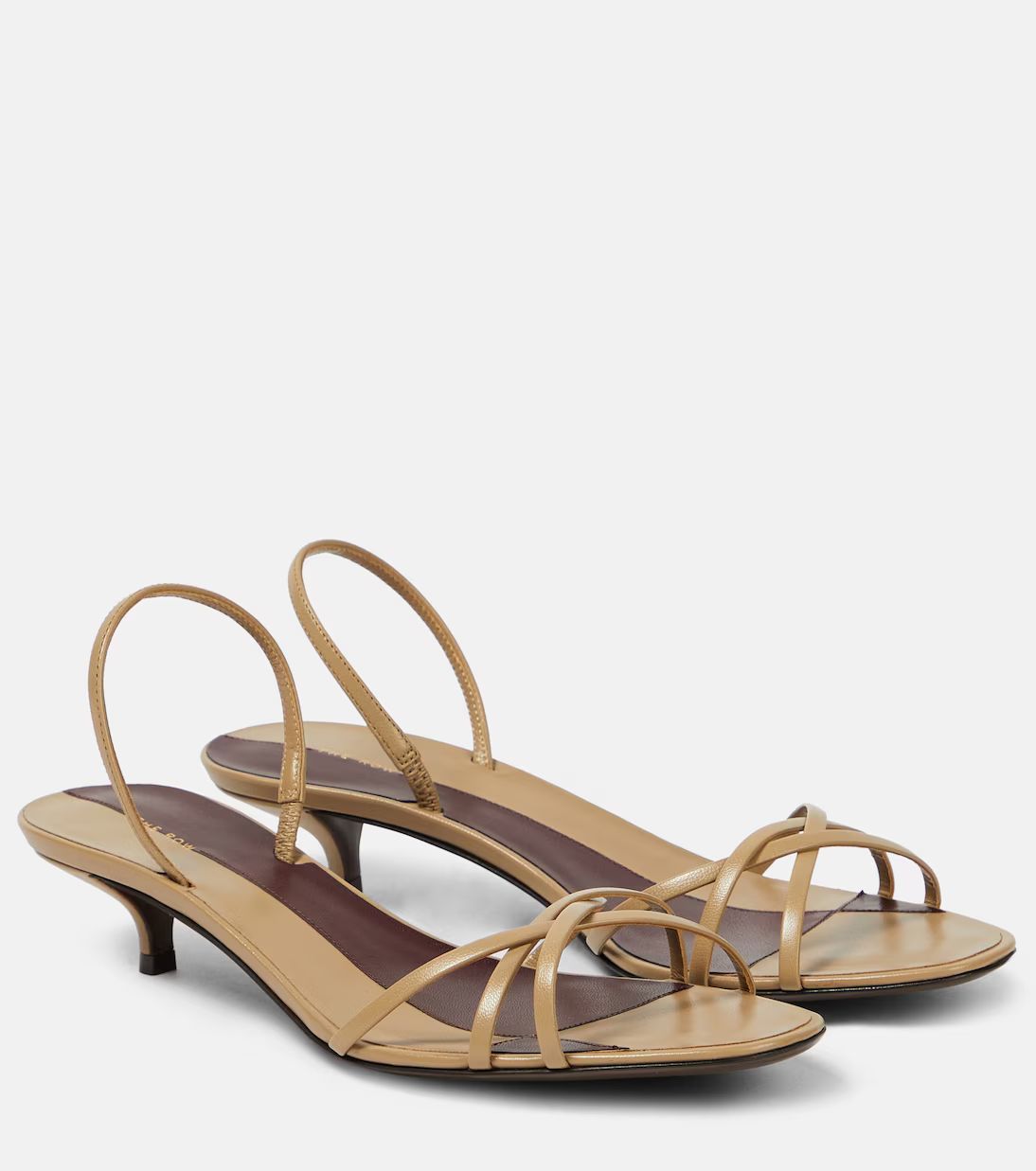 Harlow 35 leather slingback sandals | Mytheresa (US/CA)