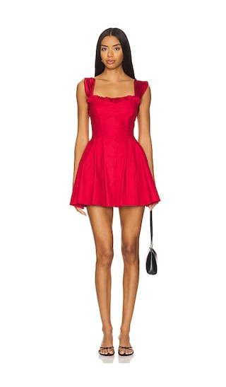 Midnight Magic Mini Dress in Red Dahlia Combo Winter Mini Dress Winter Dress Mini Winter Dress 2025 | Revolve Clothing (Global)