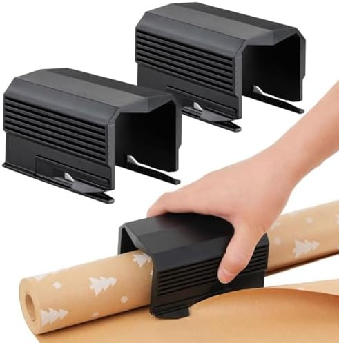 2PC Wrapping Paper Cutter Christmas Paper Roll Cutters Paper Cutter Slider Tool Set Christmas Gif... | Amazon (US)