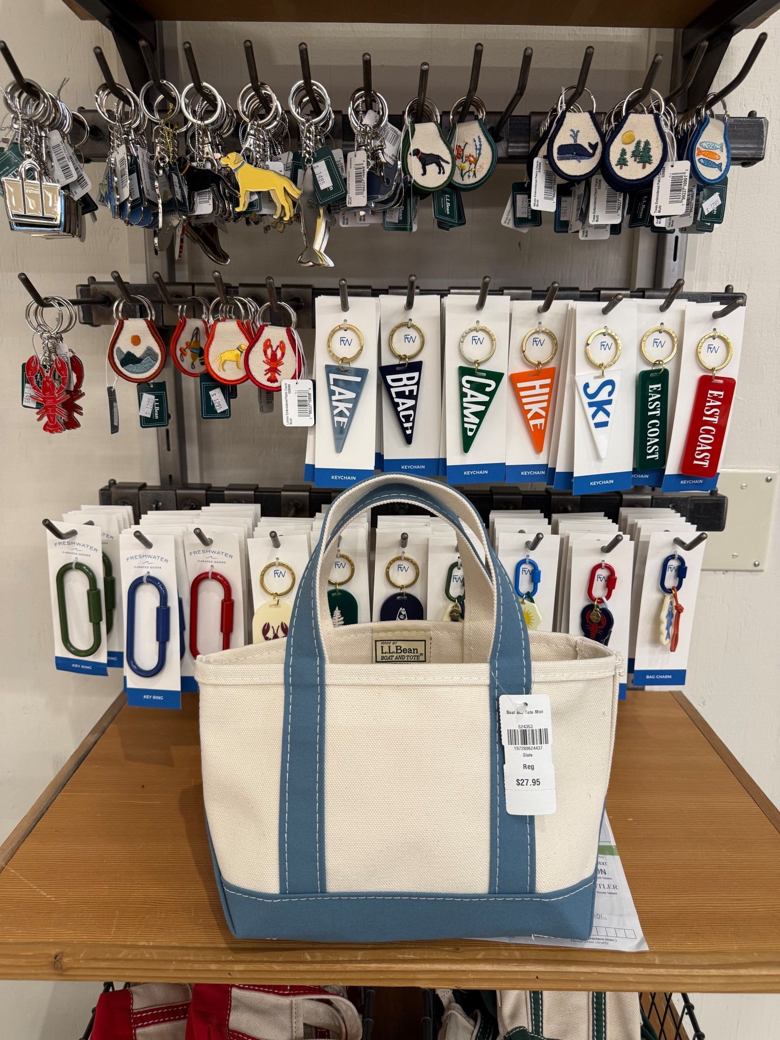 Had to have this mini LL Bean tote in this beautiful new blue! 