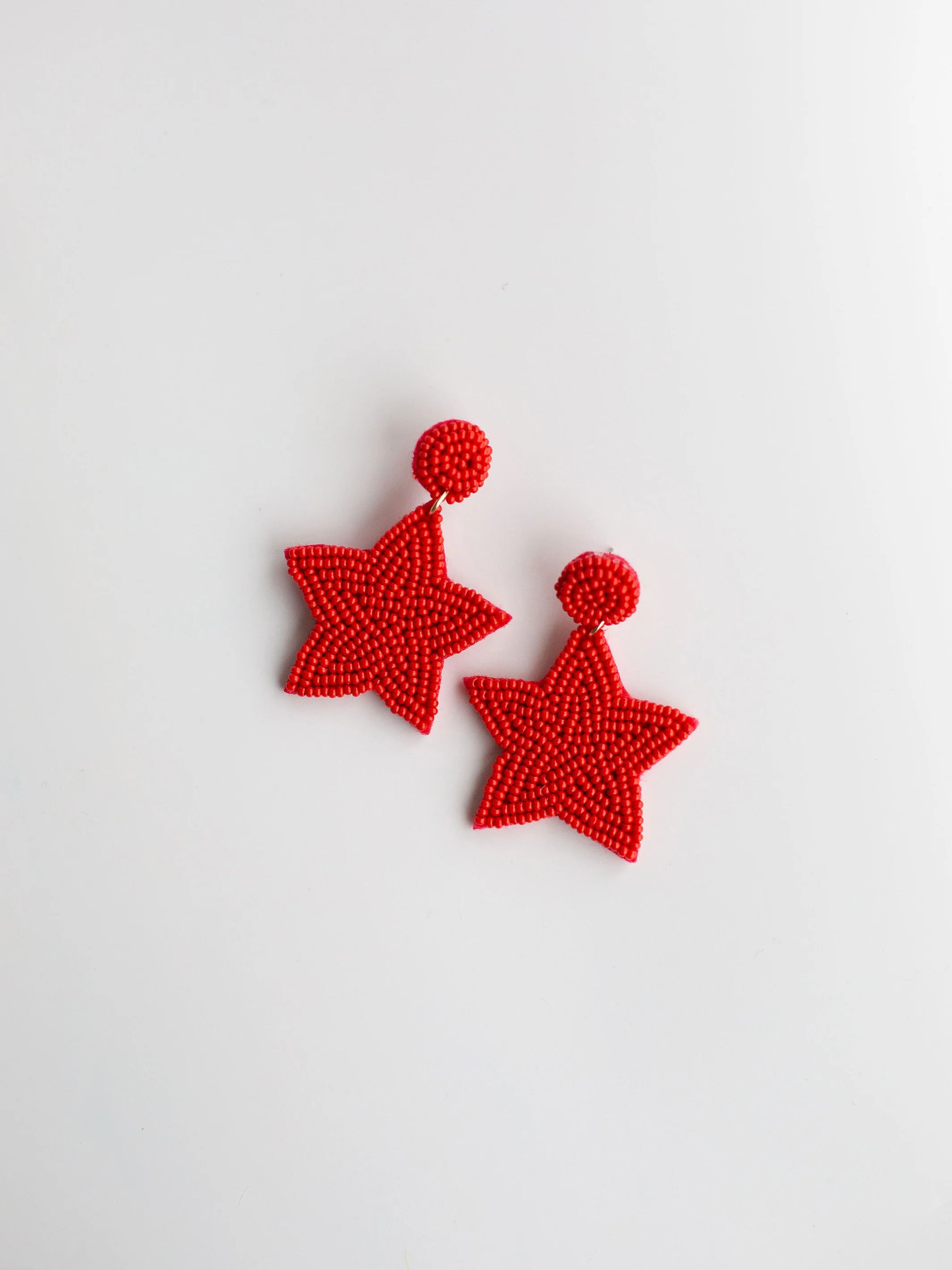 Red Star Earrings | Michelle McDowell
