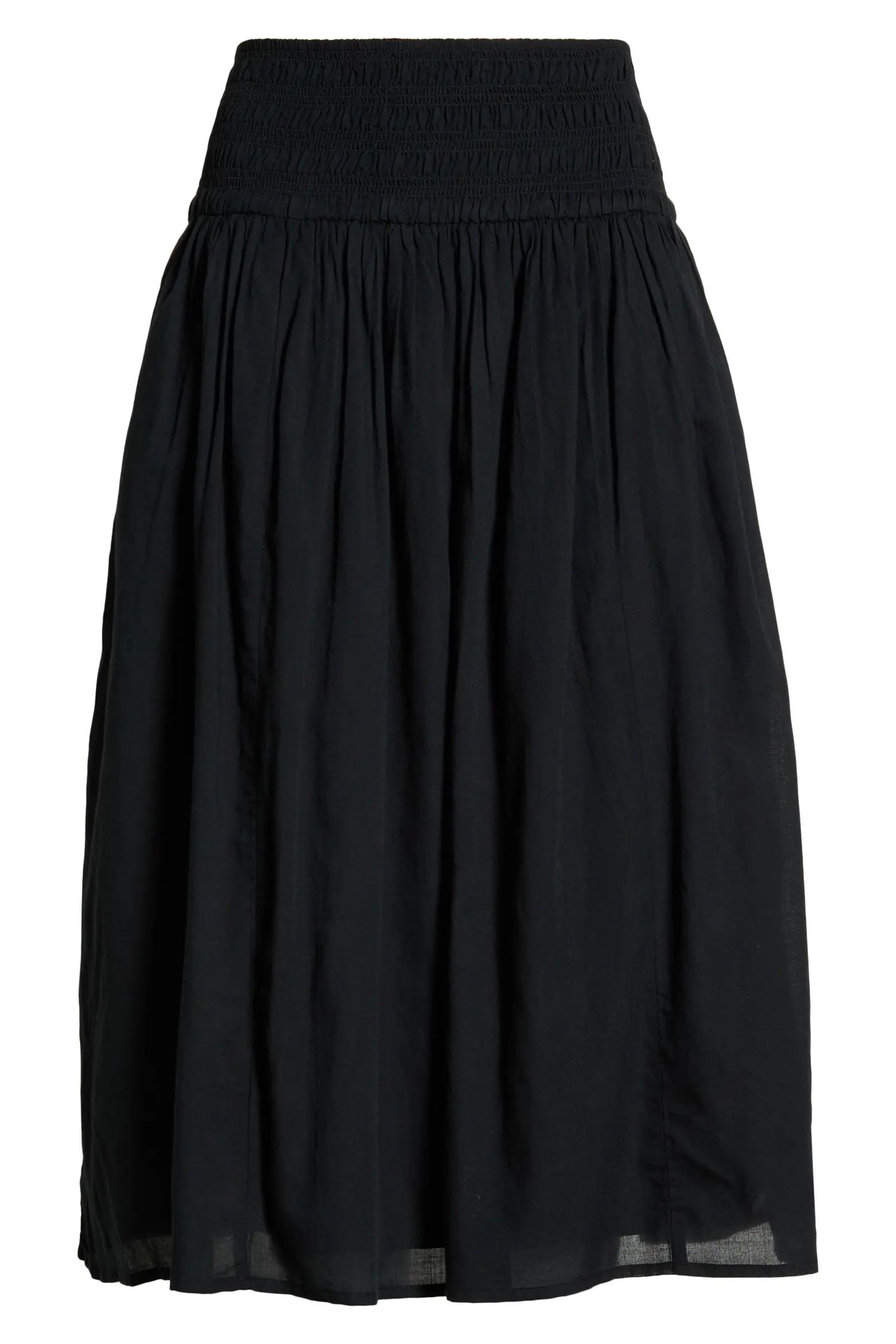 Smock Waist Midi Skirt (Women) | Nordstrom | Nordstrom