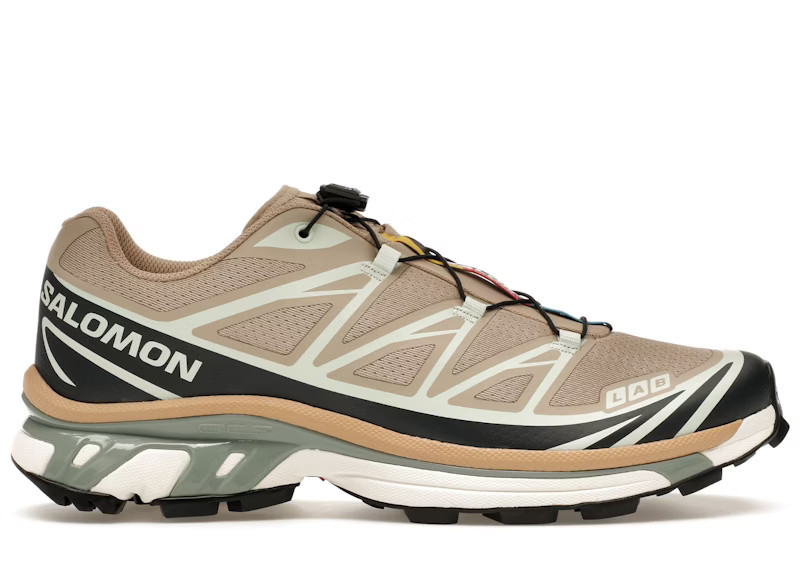 Men's Salomon XT6 Sneakers in Oxford Tan/Carbon/Clearly Aqua | StockX