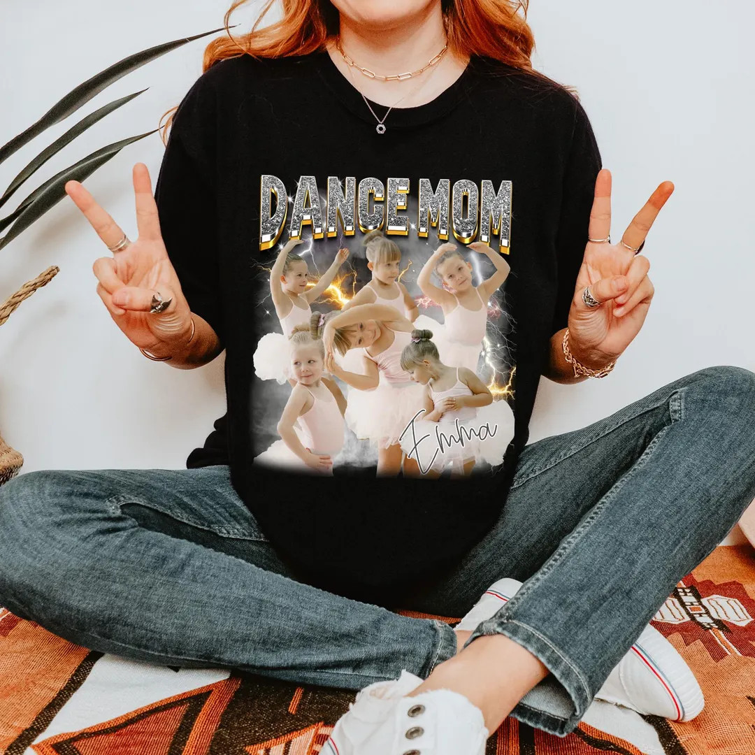 Personalized Dance Mom Shirt With Photos & Name - Custom Mother's Day Gift - Proud Dance Mom Tee ... | Etsy (US)