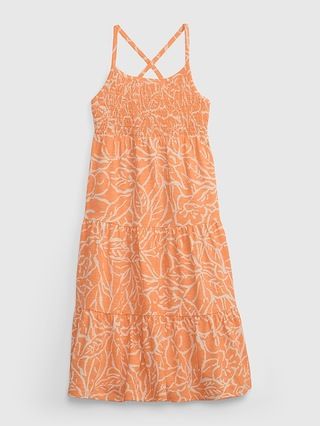 Kids Smocked Midi Dress | Gap (US)