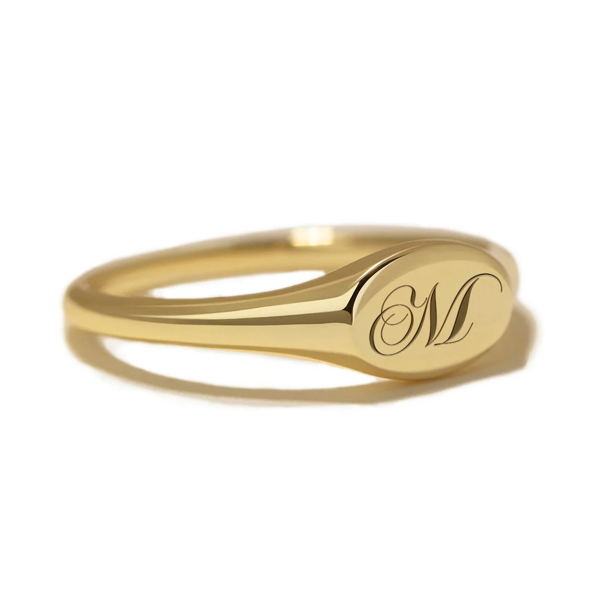 Oval Signet Engraved Ring | AMY O