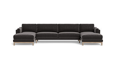 Gaby 3-piece 4-Seat U-Sectional | Interior Define