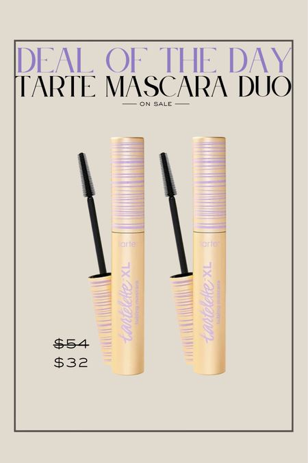 Deal of the day - The Tarte mascara duo! 

Mascara, Tarte beauty, tarte on sale, beauty, tarte tartelette mascara duo 

#LTKbeauty #LTKfindsunder100 #LTKsalealert