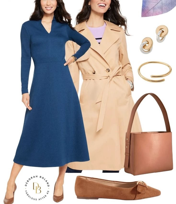 Transitioning into the season one layer at a time 🍂 Loving this long sleeve dress paired with my go-to trench coat—classic, comfy, and perfect for those in-between days. Ballet pumps to keep it chic without overthinking it!

#LTKOver40 #LTKootd #LTKSeasonal