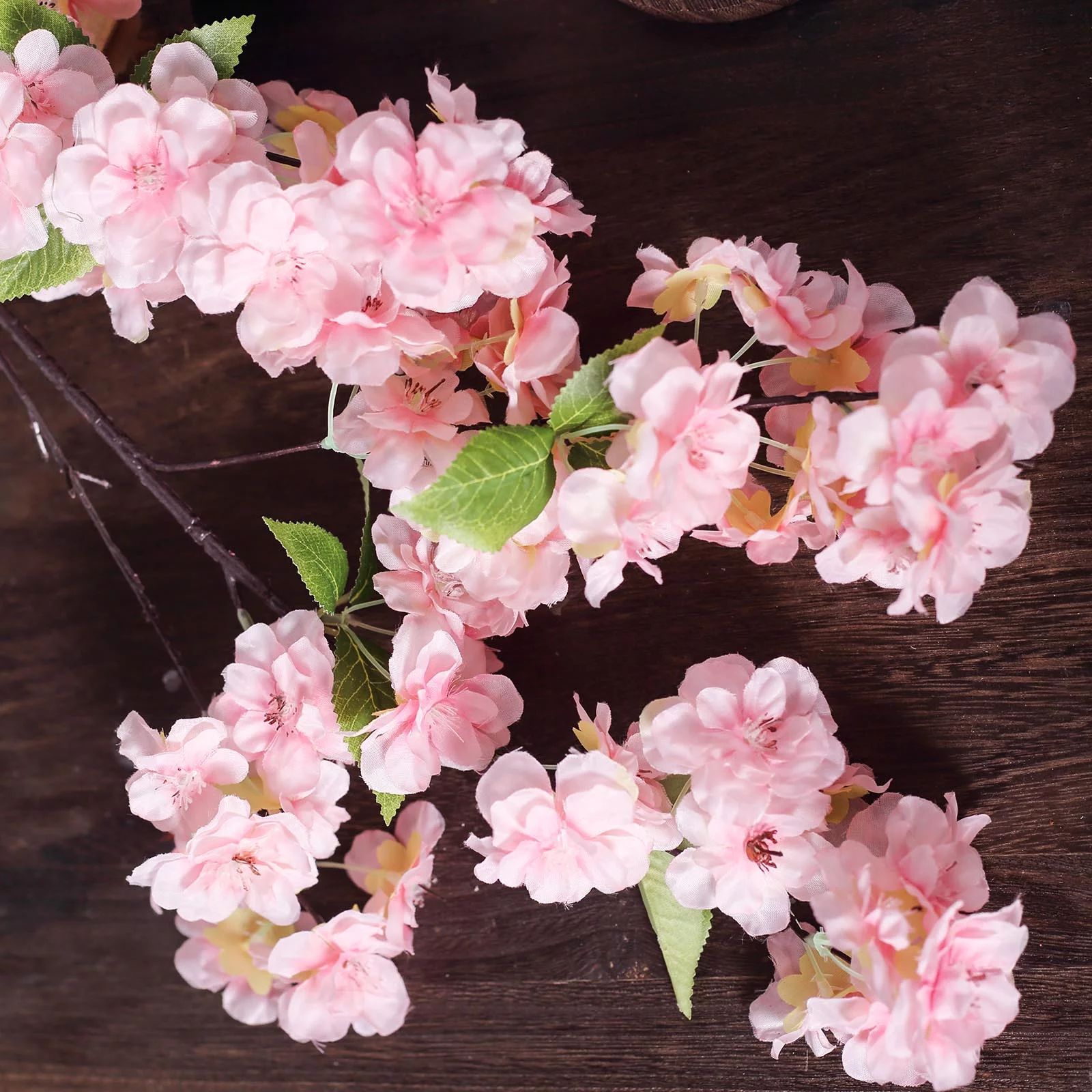 Efavormart 4 Bushes 40" Tall Silk Artificial Flowers Faux Cherry Blossoms Branches Pink | Walmart (US)