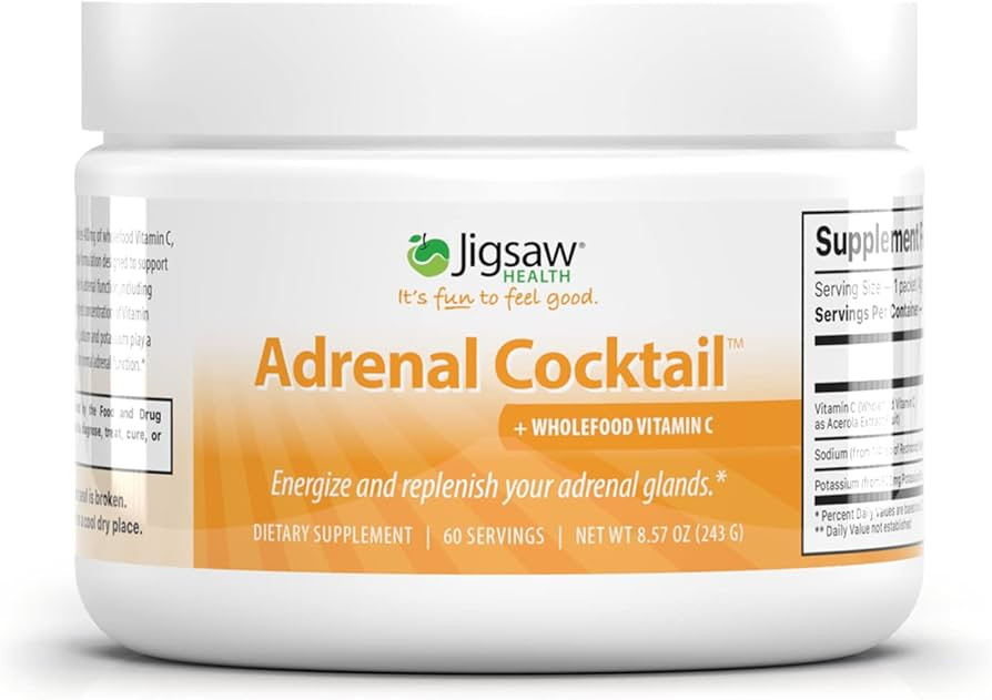 Jigsaw Adrenal Cocktail™ + Wholefood Vitamin C | with Potassium Bicarbonate, Redmond’s Real S... | Amazon (US)