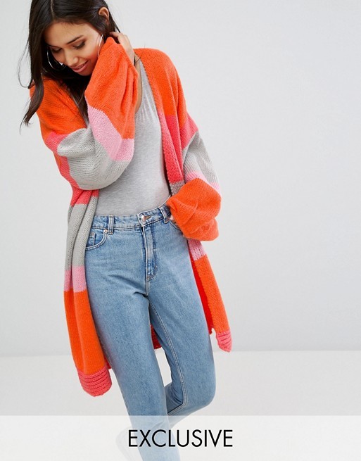 PrettyLittleThing Colour Block Cardigan | ASOS UK
