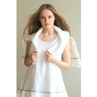 Linen Tank ""White Cloud""/Designer Made Trapeze Form/ Flattering/ Suggested Blouse ""White Cloud"" /Pre-Washed Linen | Etsy (US)