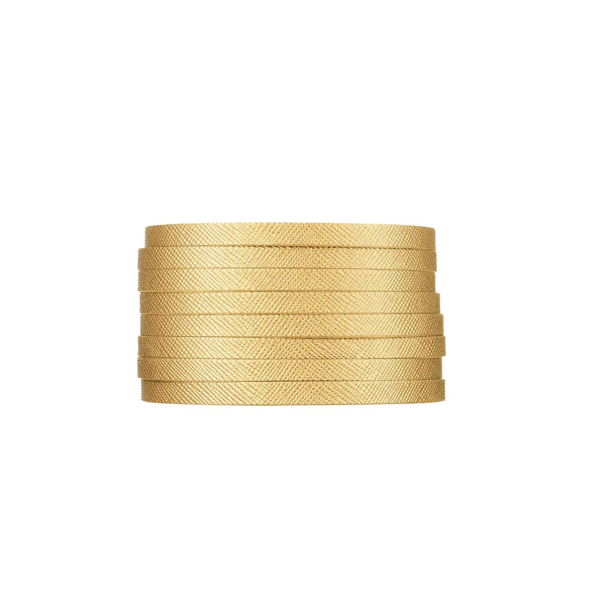 Gold Leaf Slit Cuff | Nickel and Suede