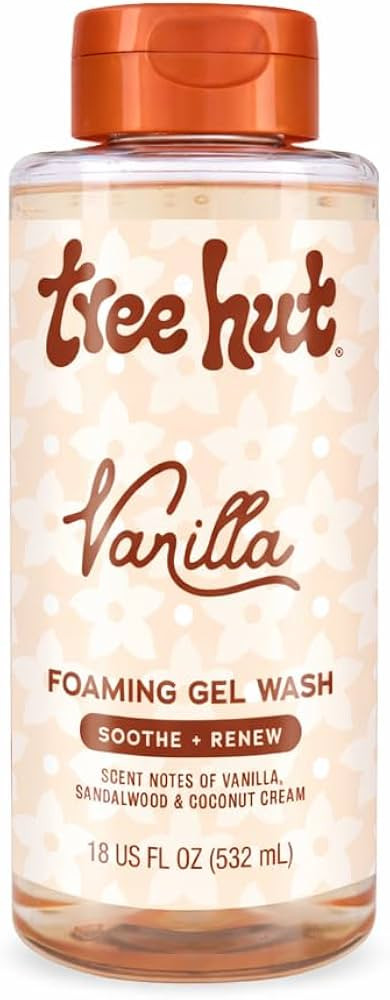 Tree Hut Vanilla Foaming Gel Wash, Moisturizing & Hydrating Body Wash with Shea Butter, Gently Cl... | Amazon (US)