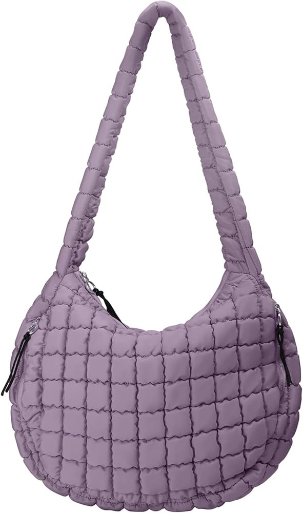 Puffer Tote Bag for Women Large Quilted Tote Bag Quilted Carryall Bag Soft Puffy Crossbody Bag Ho... | Amazon (US)