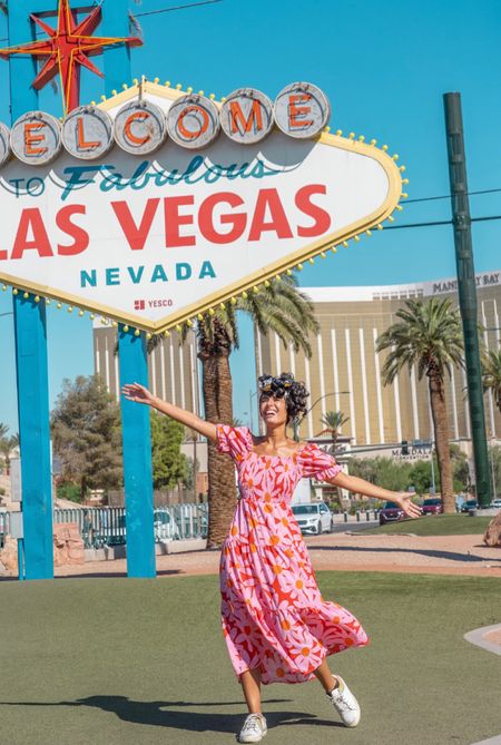 Loving our Las Vegas trip in this pink floral print square neck puff sleeve ruffle maxi dress (wearing size small) accentuated with my favorite floral head scarf bandana and Seychelles stand out sneakers

- fall dress, fall outfit, thanksgiving dress, summer dress, summer outfit, spring dress, spring outfit, prom dress, evening dress, date night outfit, party dress, trendy ootd, fall fashion, amazon finds, vacation outfit, travel outfit, wedding guest outfit, bridesmaid dress, holiday outfit, seasonal outfit 

#LTKxPrime #LTKsalealert #LTKtravel