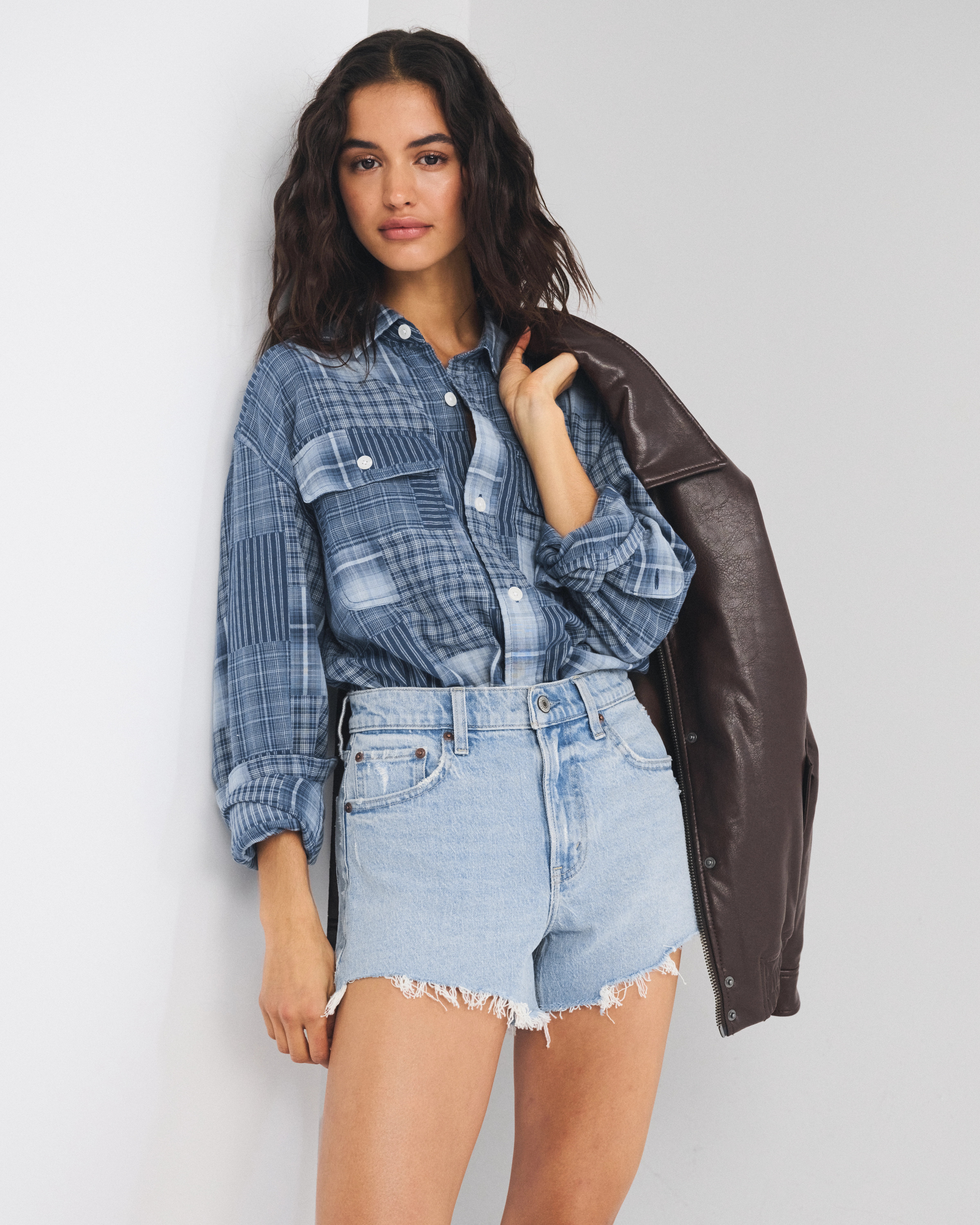 High Rise 90s Cutoff Short | Abercrombie & Fitch (US)