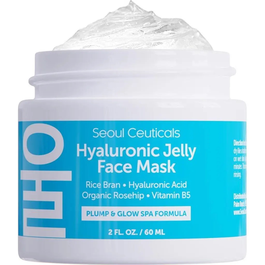 Seoul Ceuticals Korean Skincare Hyaluronic Jelly Face Mask in Clear at Nordstrom | Nordstrom