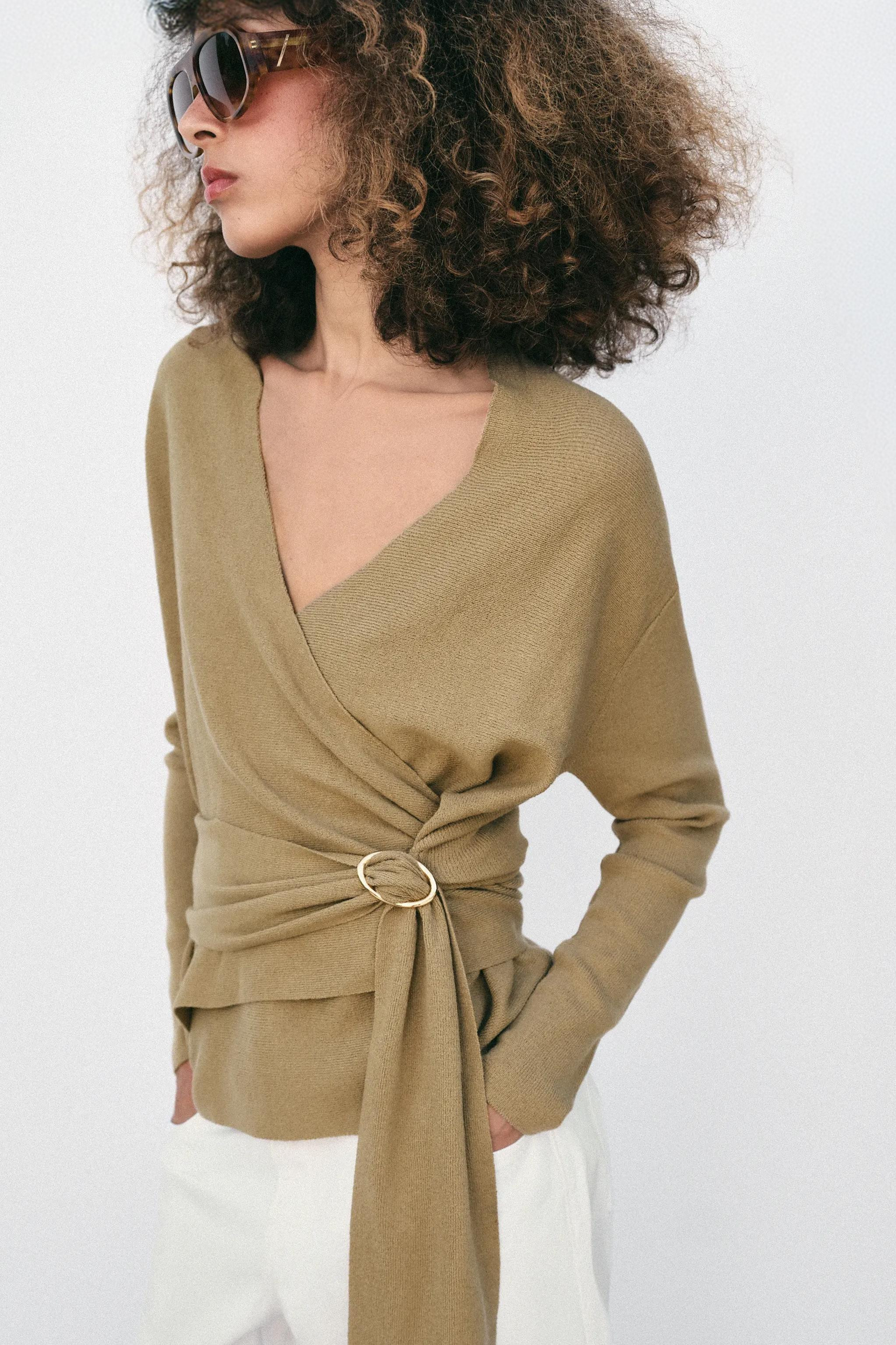 WRAP KNIT CARDIGAN | Zara UK