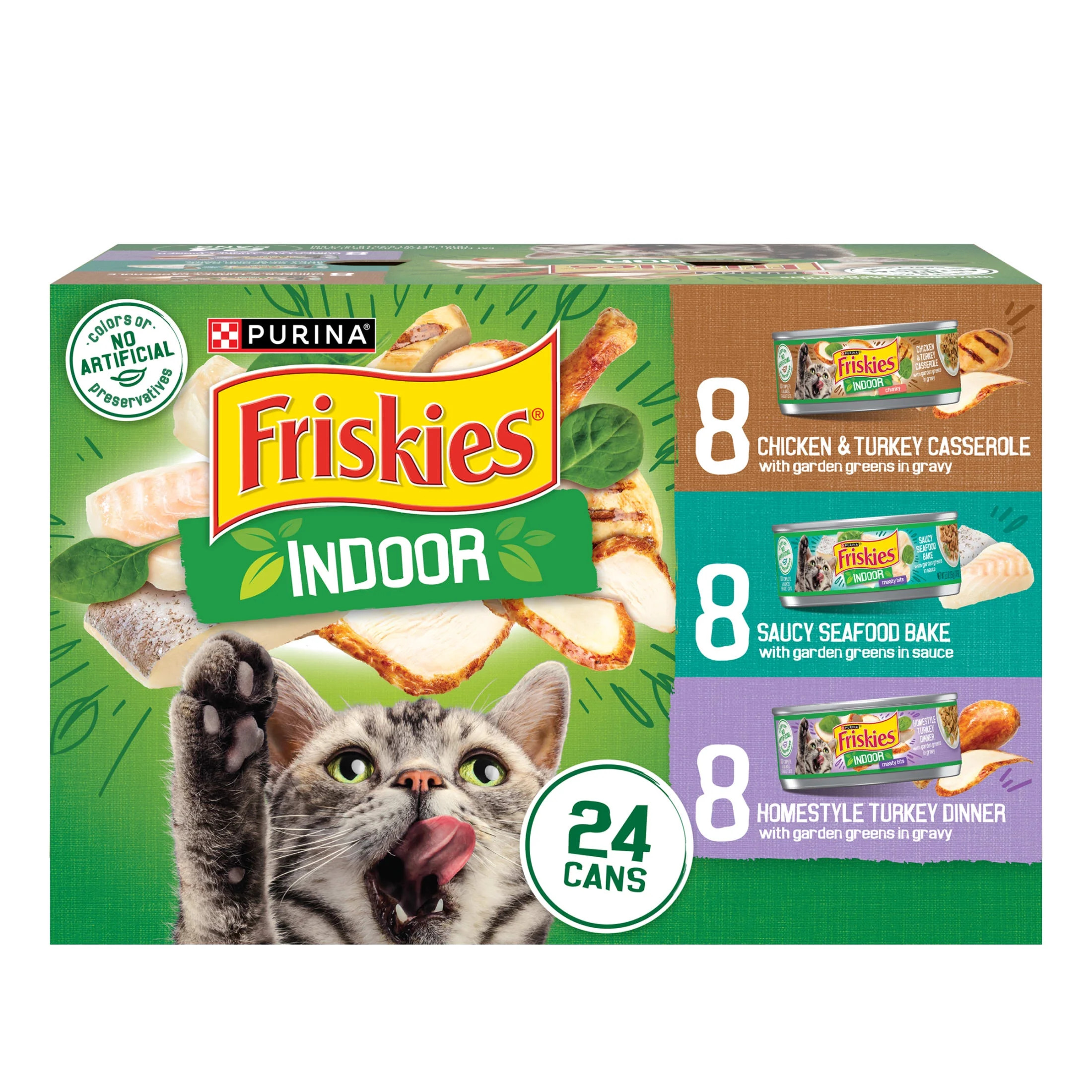 Purina Friskies Variety Pack, Wet Cat Food, 5.5 oz Cans, 24 Pack | Walmart (US)