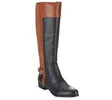 Isaac Mizrahi Live! Leather Riding Boots Wide Calf | QVC