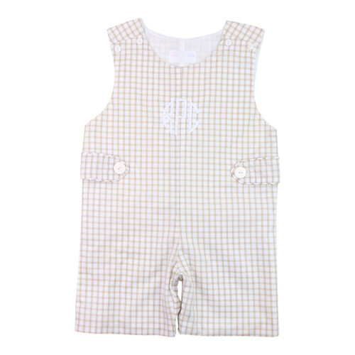 Khaki Windowpane Tab Jon Jon | Cecil and Lou