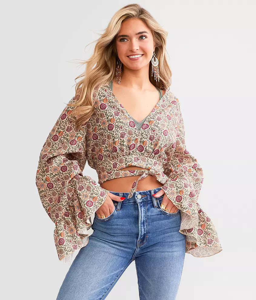 Floral Wrap Top | Buckle