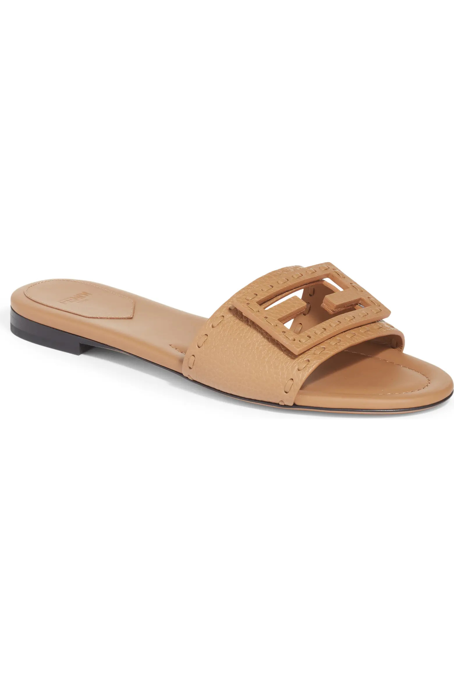 Signature Leather Slide Sandal (Women) | Nordstrom | Nordstrom