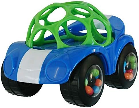 Bright Starts OBall 1-Piece Rattle & Roll Car, Assorted Colors | Amazon (US)