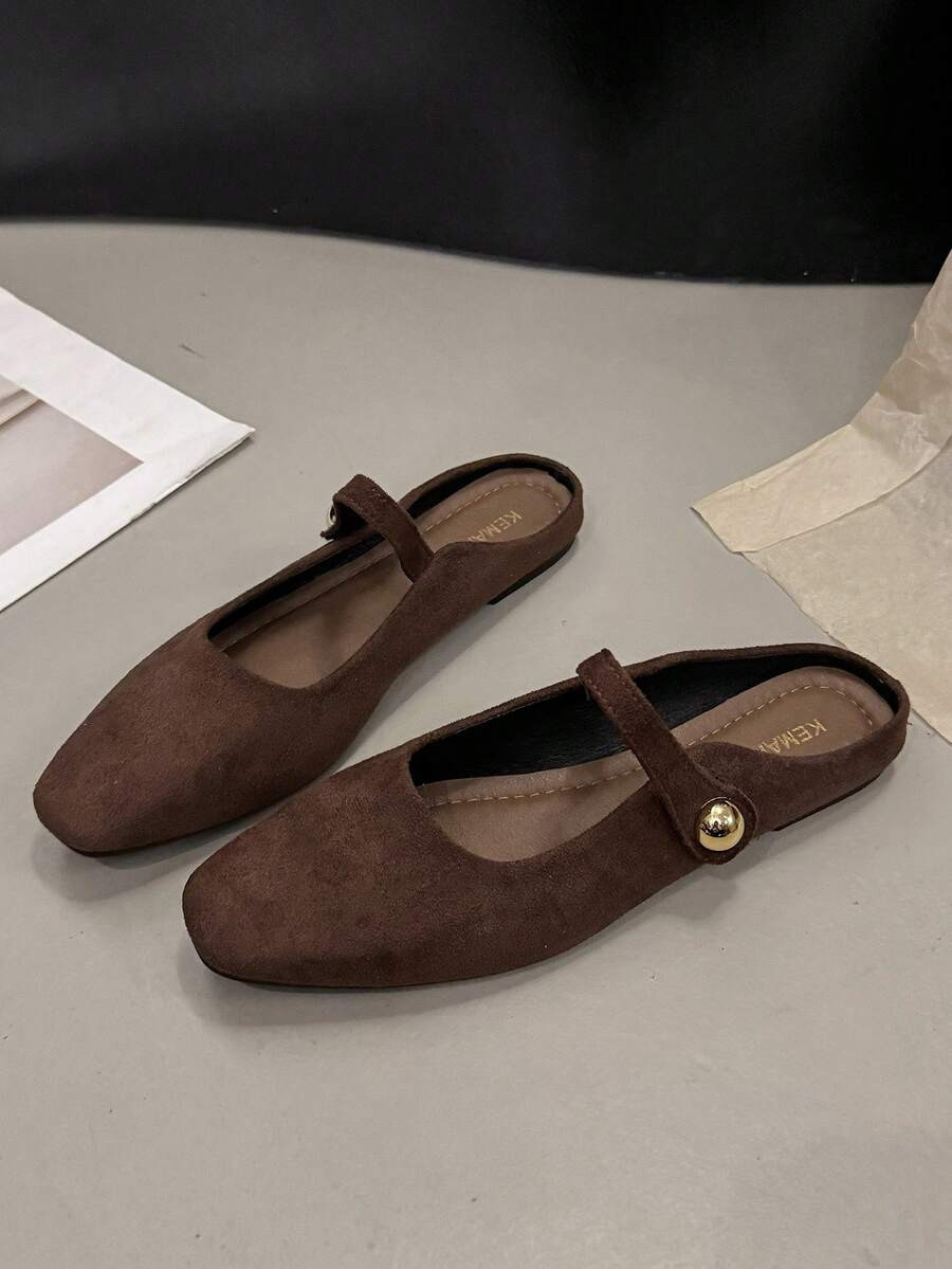 French Square Toe Low Vamp Ballet Shoes Women's 2026 Summer New Style Vintage Mary Jane Shoes | SHEIN
