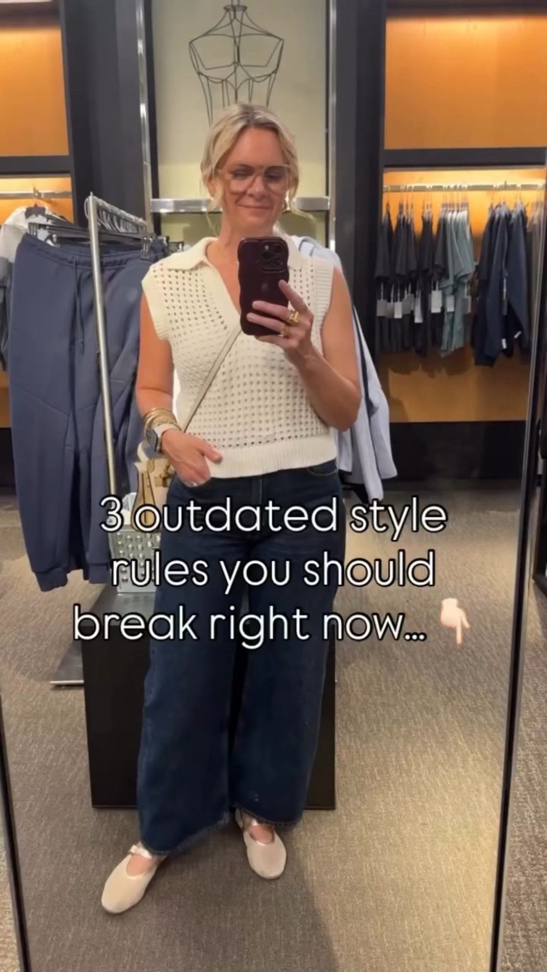 Ready to break free from old-school style rules? 🙌 

Here are 3 you should ditch ASAP: 
1️⃣ Always tuck your top. - Sometimes a half-tuck or leaving it loose creates a more modern look! 
2️⃣ Stick to skinny jeans. - Wide-leg, straight-leg, and flared styles are trending and so flattering! 
3️⃣ Avoid mixing prints. - Stripes and florals? Leopard and plaid? They’re better together! 

Which rule are you breaking first? Need help modernizing your wardrobe? Let’s chat! 💌 
#PersonalStylist #StylingTips #StyleWithPurpose #PersonalStyling #StyleOver40 BreakTheRules