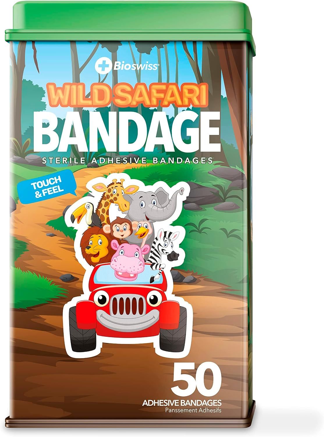 BioSwiss Kids Bandages | 50pcs Sterile Unique Shaped Bandages Colorful Funny Cute Toddler Girls &... | Amazon (US)