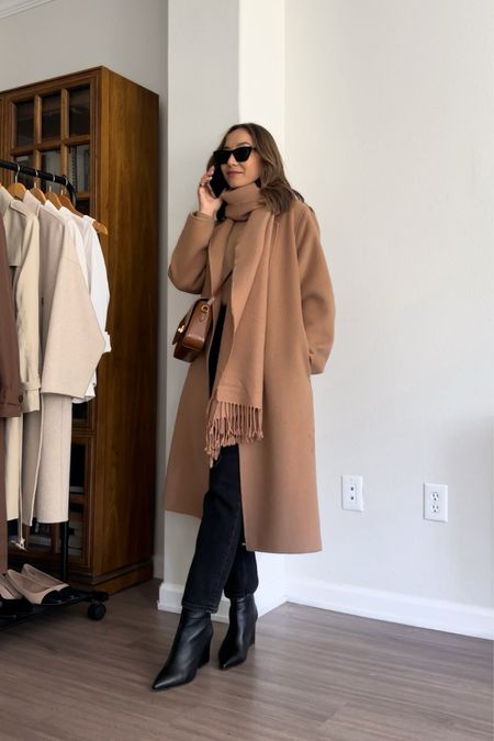 Fall outfit 

Mango camel coat - linked this years release! 
Camel scarf 
Madewell jeans - I always size down 
Fall boots 

#LTKstyletip #LTKtravel #LTKSeasonal