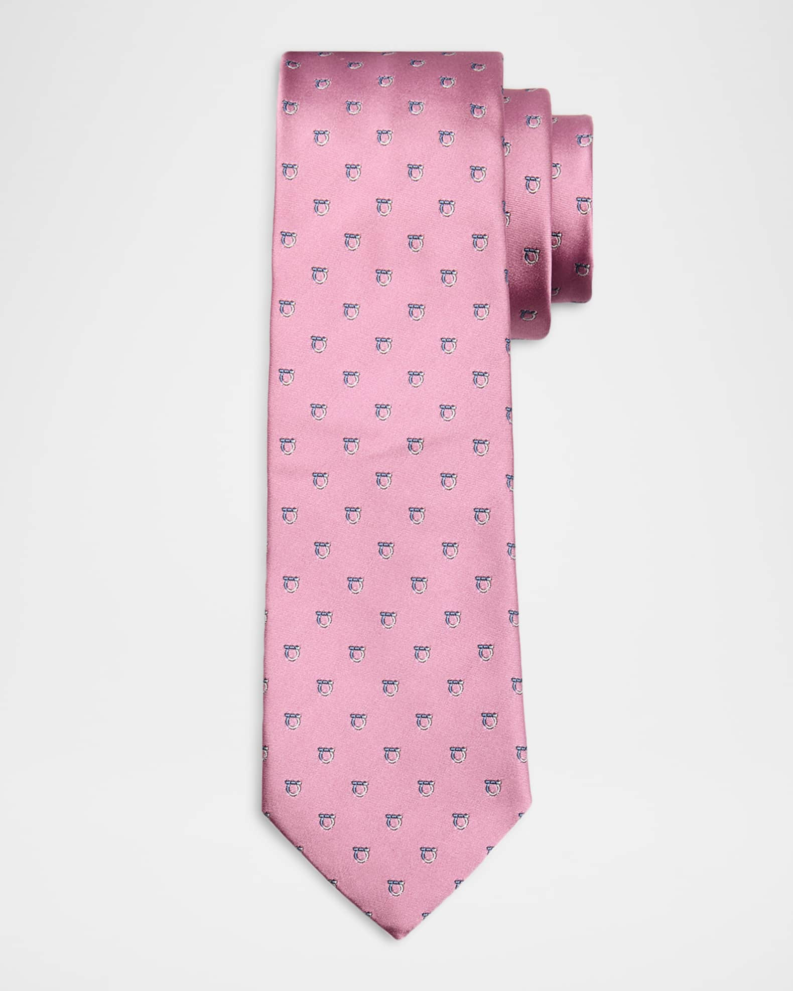 Men's Bicolor Gancini Jacquard Silk Tie | Neiman Marcus
