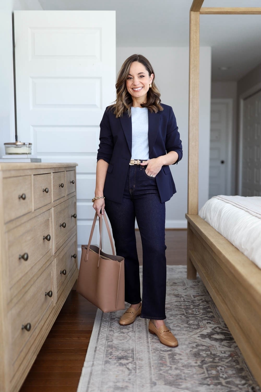 Three casual outfits for work! 

Jeans: petite 24 
Sweater: xxs 
Blazer: petite 00 
Loafers: tts French sand 

My measurements for reference: I’m 4’10” and 105lbs. My bust, waist, and hip measurement is 32”, 24”, and 36”.

#LTKPetite #LTKWorkwear