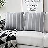 Home Brilliant Decorative Throw Pillow Covers Striped Modern Farmhouse Pillowcases for Indoor Out... | Amazon (US)