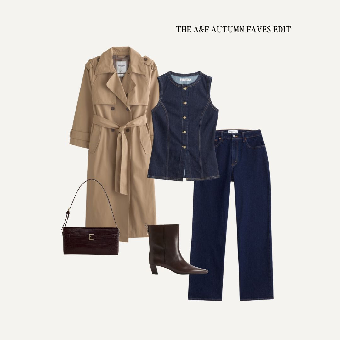 Love a double denim look, especially in the A/W with a trench thrown over the top! 

Autumn outfit, A&F promo, new-in, trench coat, double denim, chocolate brown, boots 

 #LTKuk #LTKautumn #LTKsale