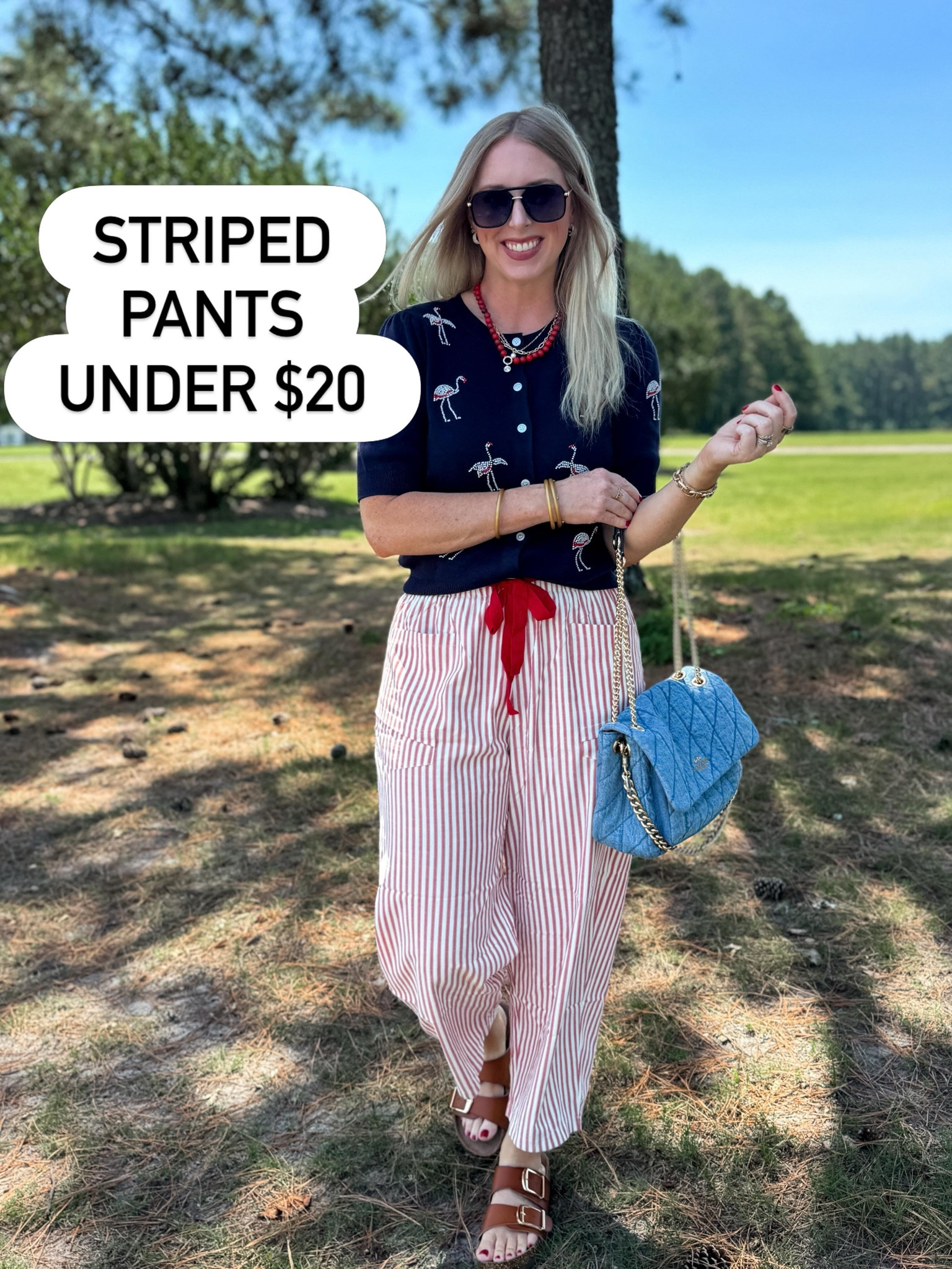 Love these red striped pants! On sale under $20

#LTKSaleAlert