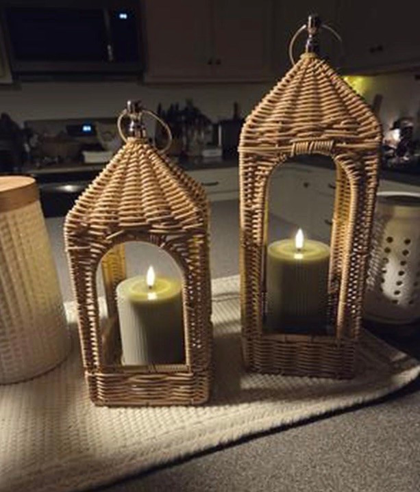 Rattan lanterns I’m loving. Indoor/Outdoor and LED pillar candles 🤎

#LTKHome #LTKSaleAlert