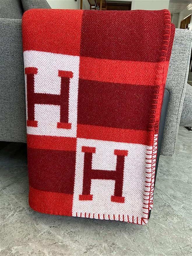 YEE H Wool Blankets Thicken Warmth for nap Office car Sofa Cover Blanket Travel Blanket Simple an... | Amazon (US)