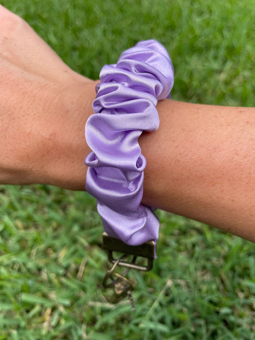 Scrunchie Keychain Lavender Wristlet / Keyring Gift Idea - Etsy | Etsy (US)